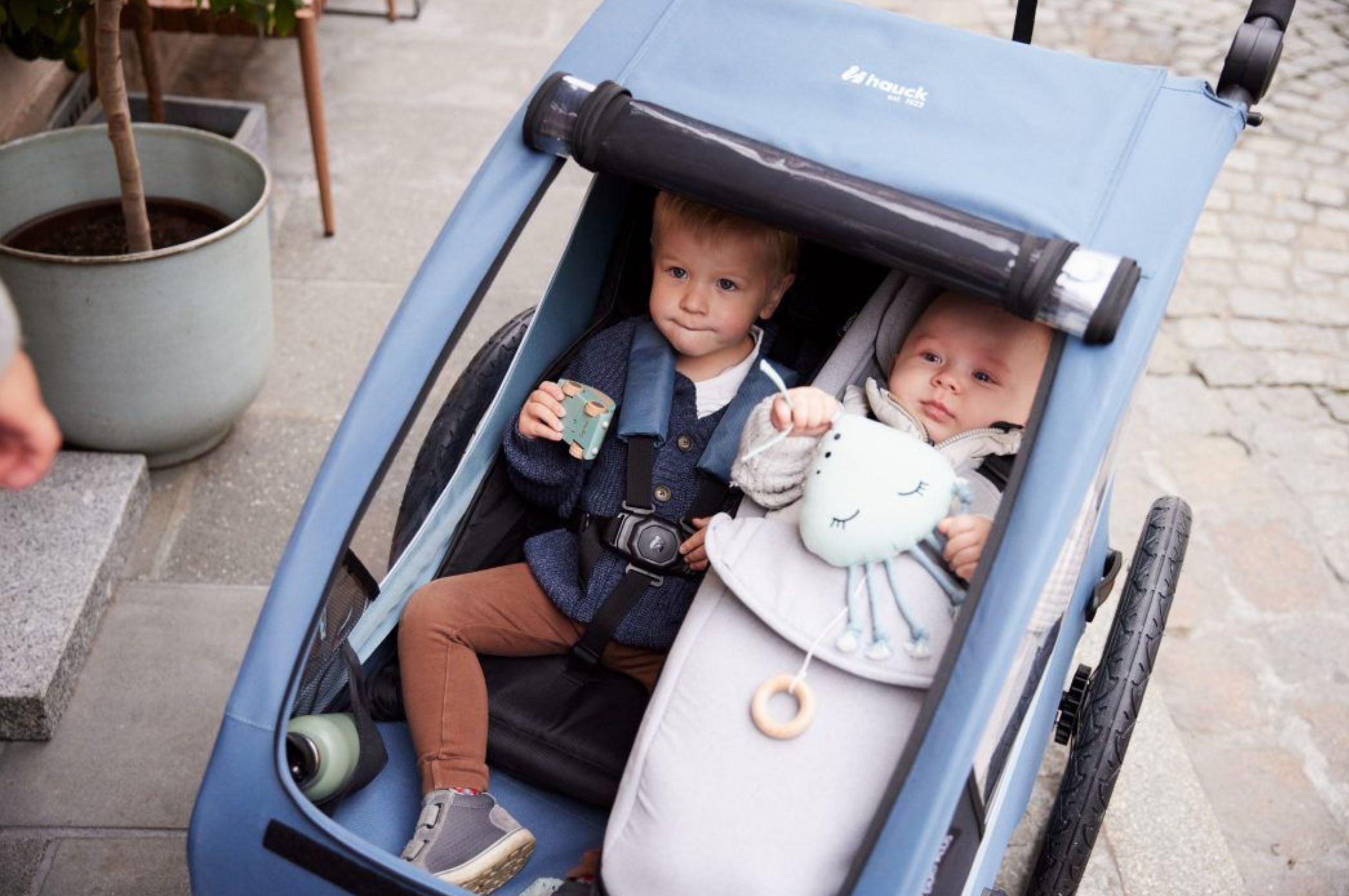 Hauck Baby Lounger 2 - wkładka dla niemowlaka do przyczepki | Grey