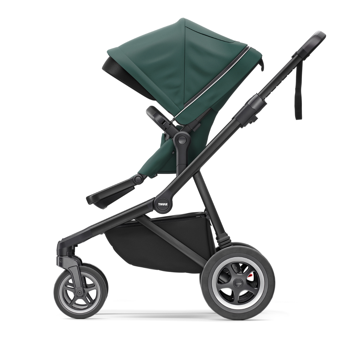 Thule Sleek Wózek spacerowy 3w1 zestaw z gondolą Mallard Green on Black