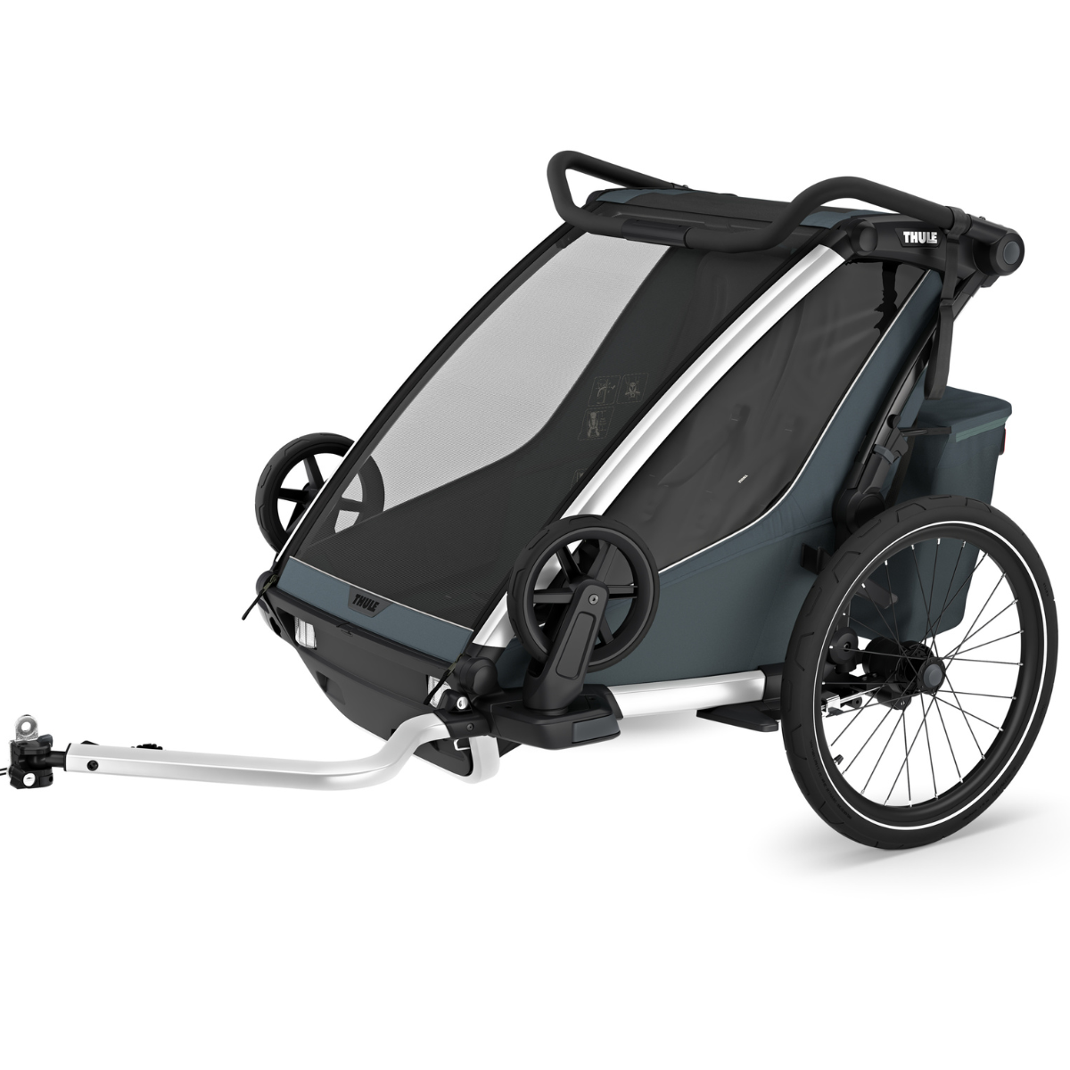 Thule Chariot Cross2 Przyczepka rowerowa pojedyncza 4w1 Dark Slate
