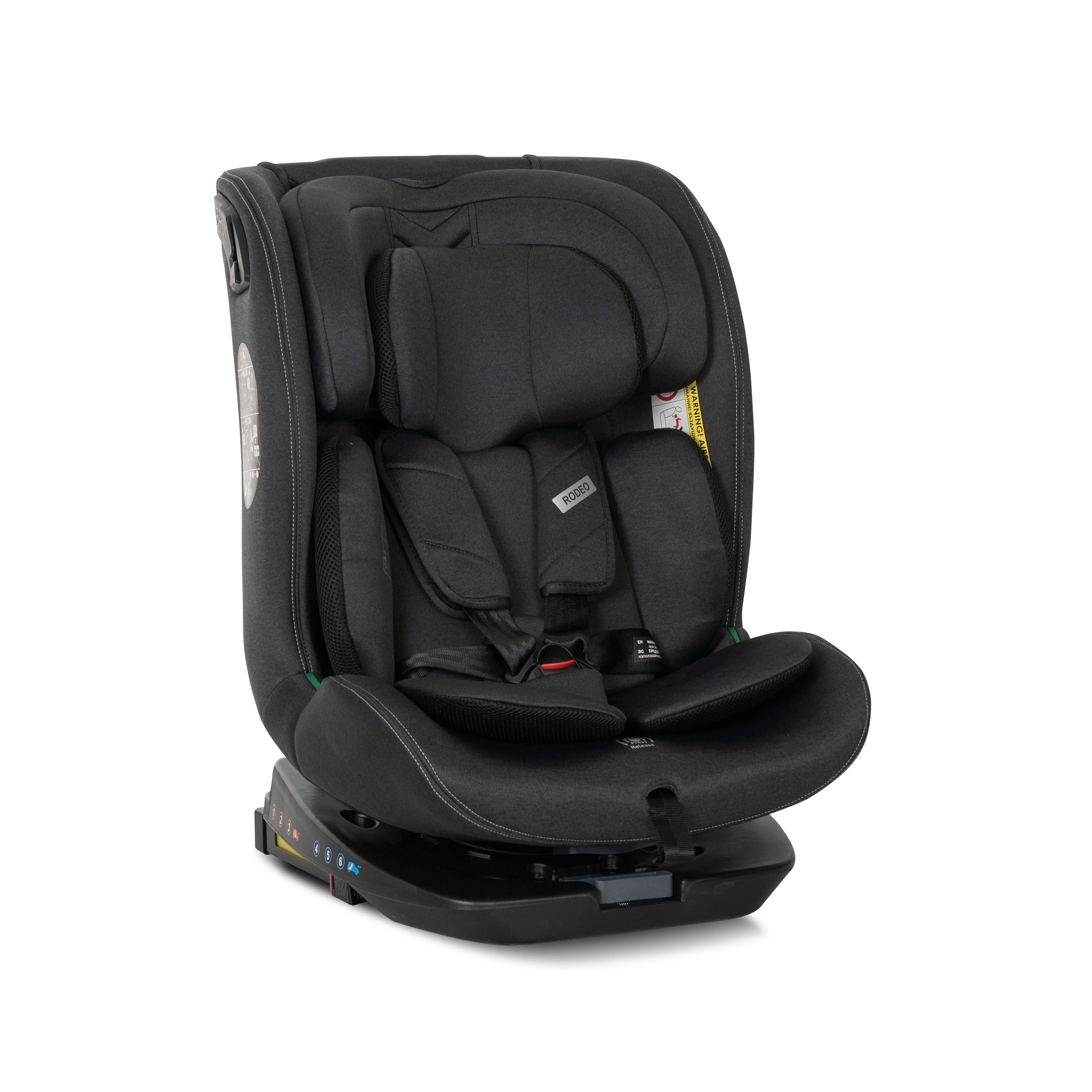 Lorelli Rodeo - fotelik 40-150 cm ISOFIX 360 | Black
