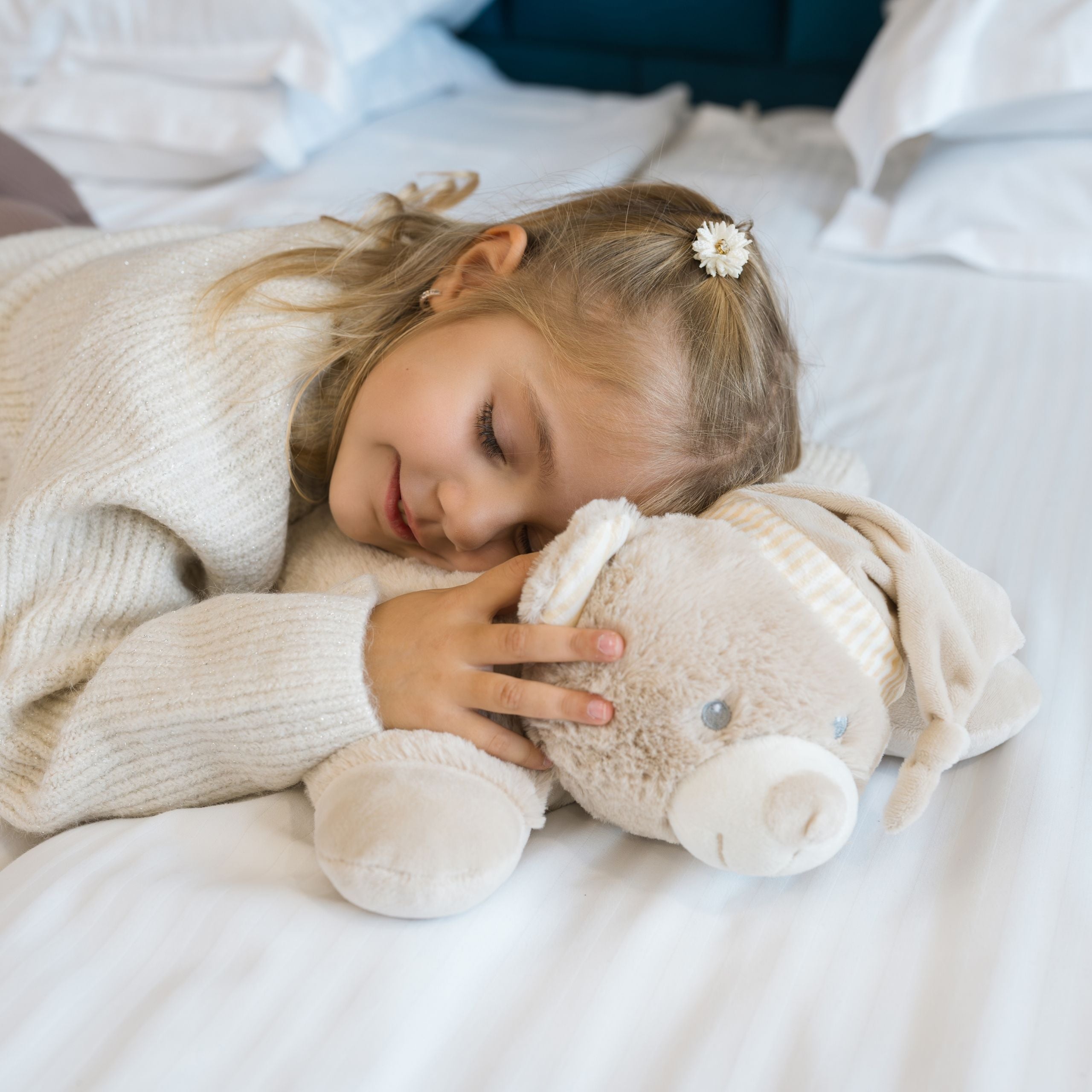 Lorelli Poffy Duo - Kocyk 90x75 + poduszka miś | Grey