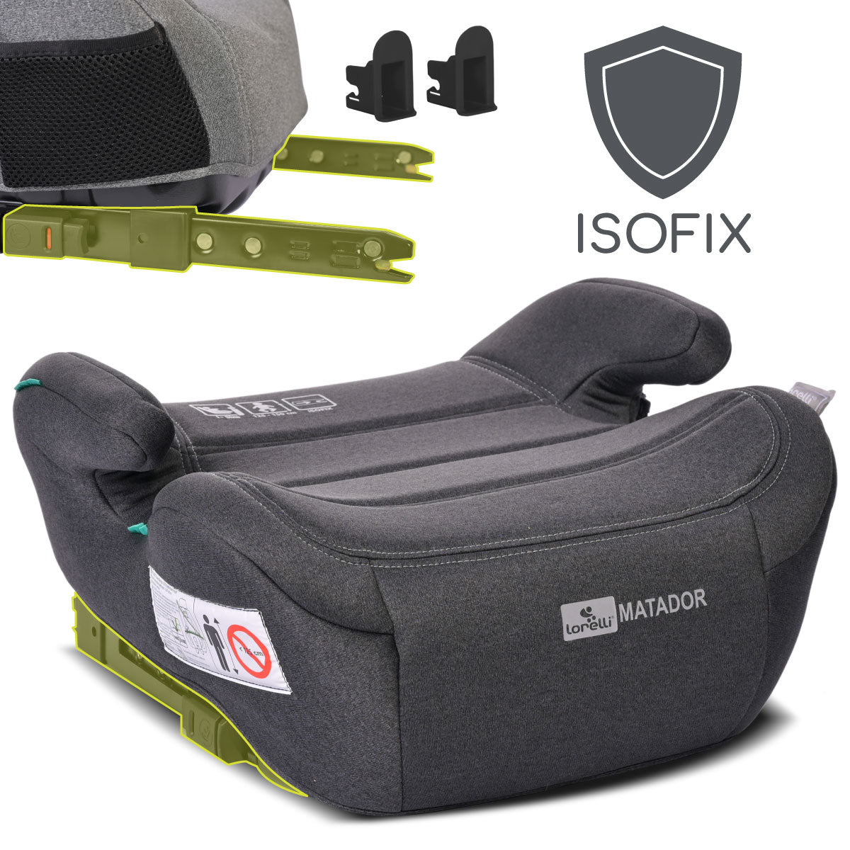 Lorelli Matador - podstawka samochodowa ISOFIX 125-150cm | Black Jasper.