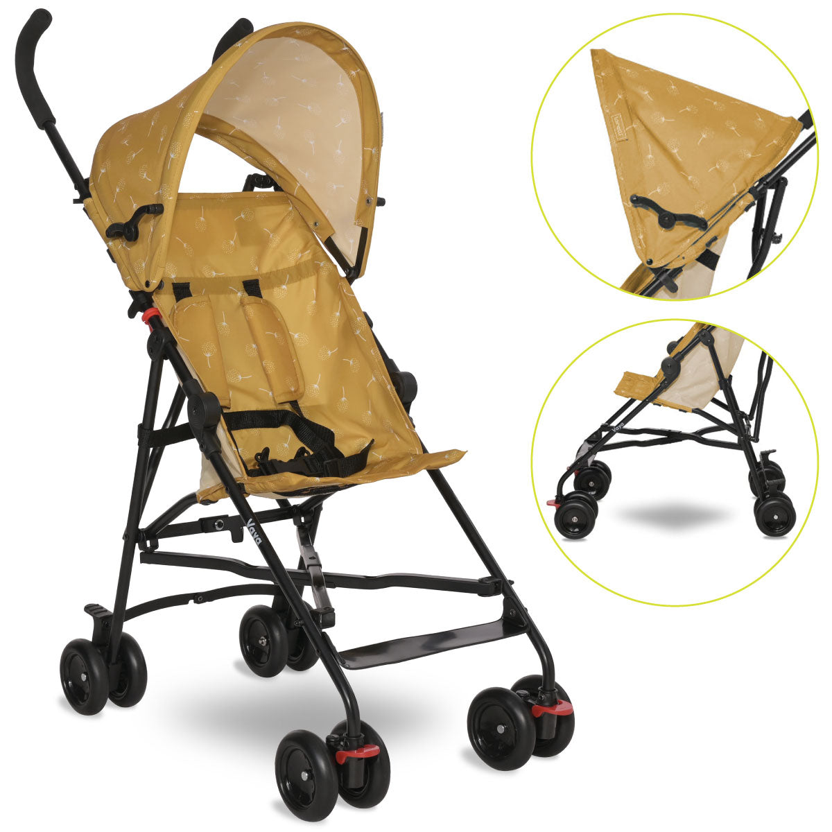 Lorelli Vaya - wózek spacerówka parasolka | Lemon Curry.