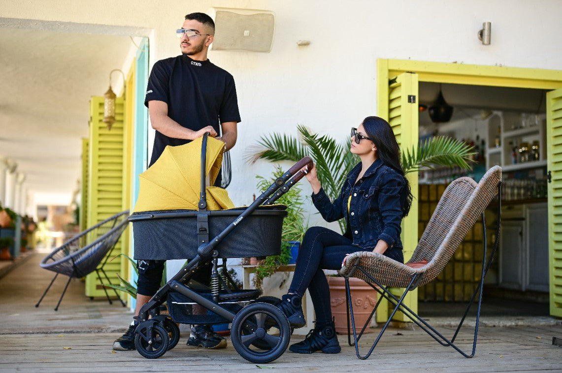 Lorelli Boston - wózek wielofunkcyjny 2w1 | Black + adaptery