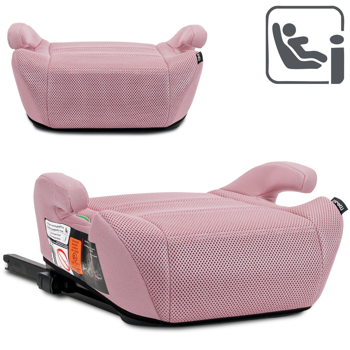 Lorelli Zen - podkładka, podwyższenie ISOFIX 125-150cm | Rose