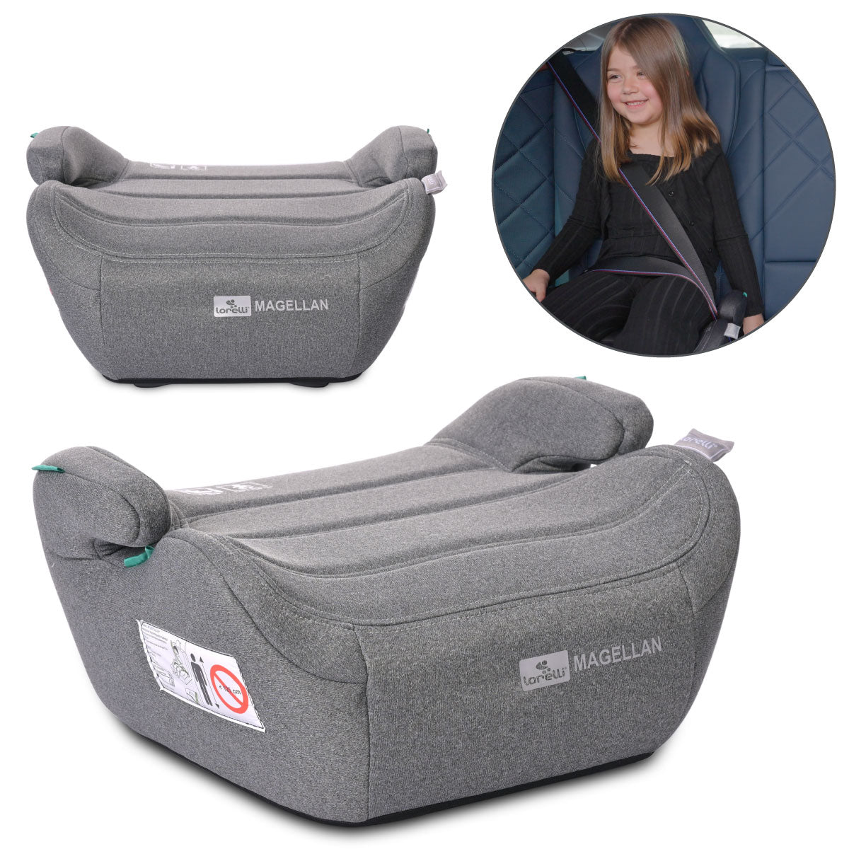 Lorelli Magellan - podstawka samochodowa 125-150cm | Grey.