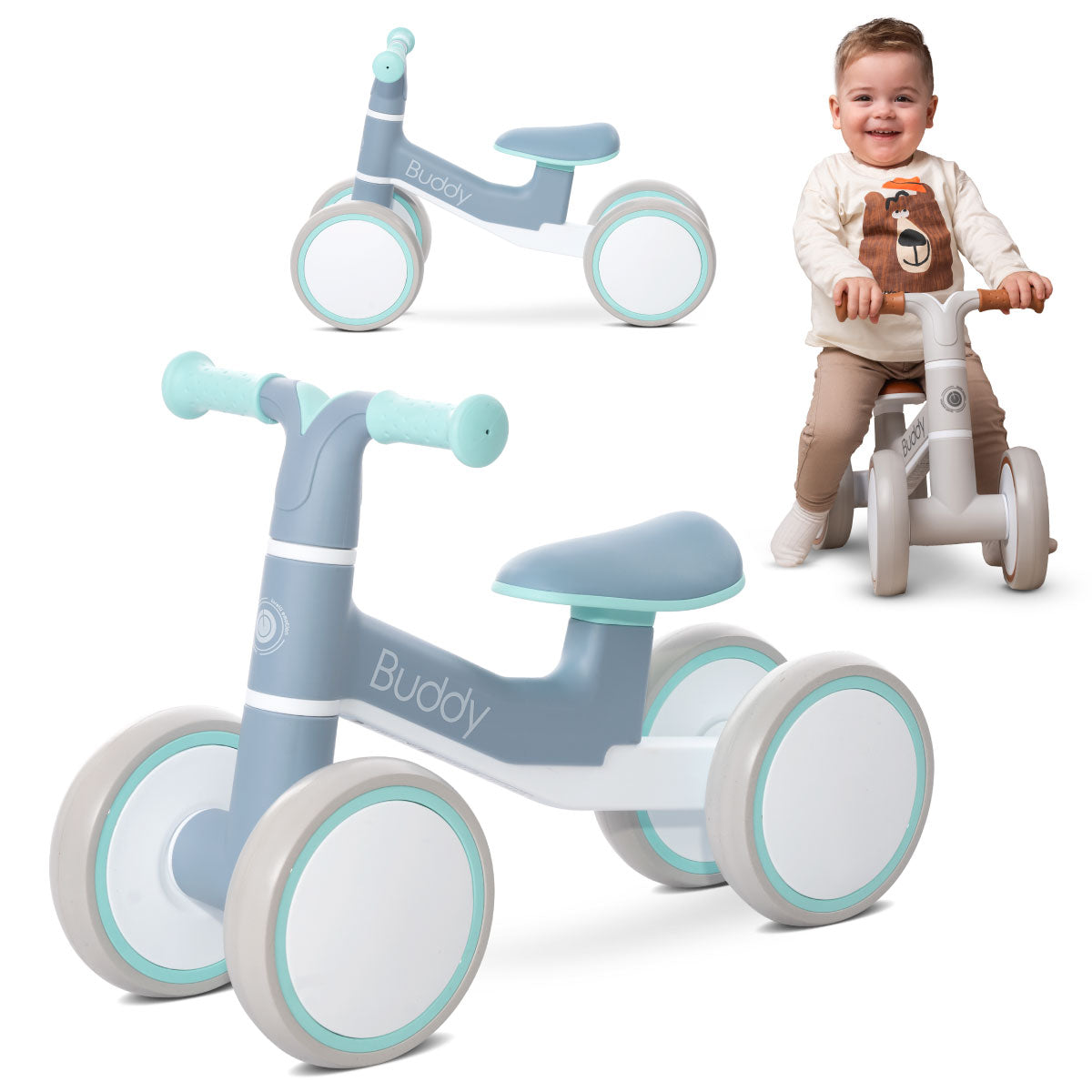 Lorelli Buddy - jeździk, rowerek biegowy | Blue.