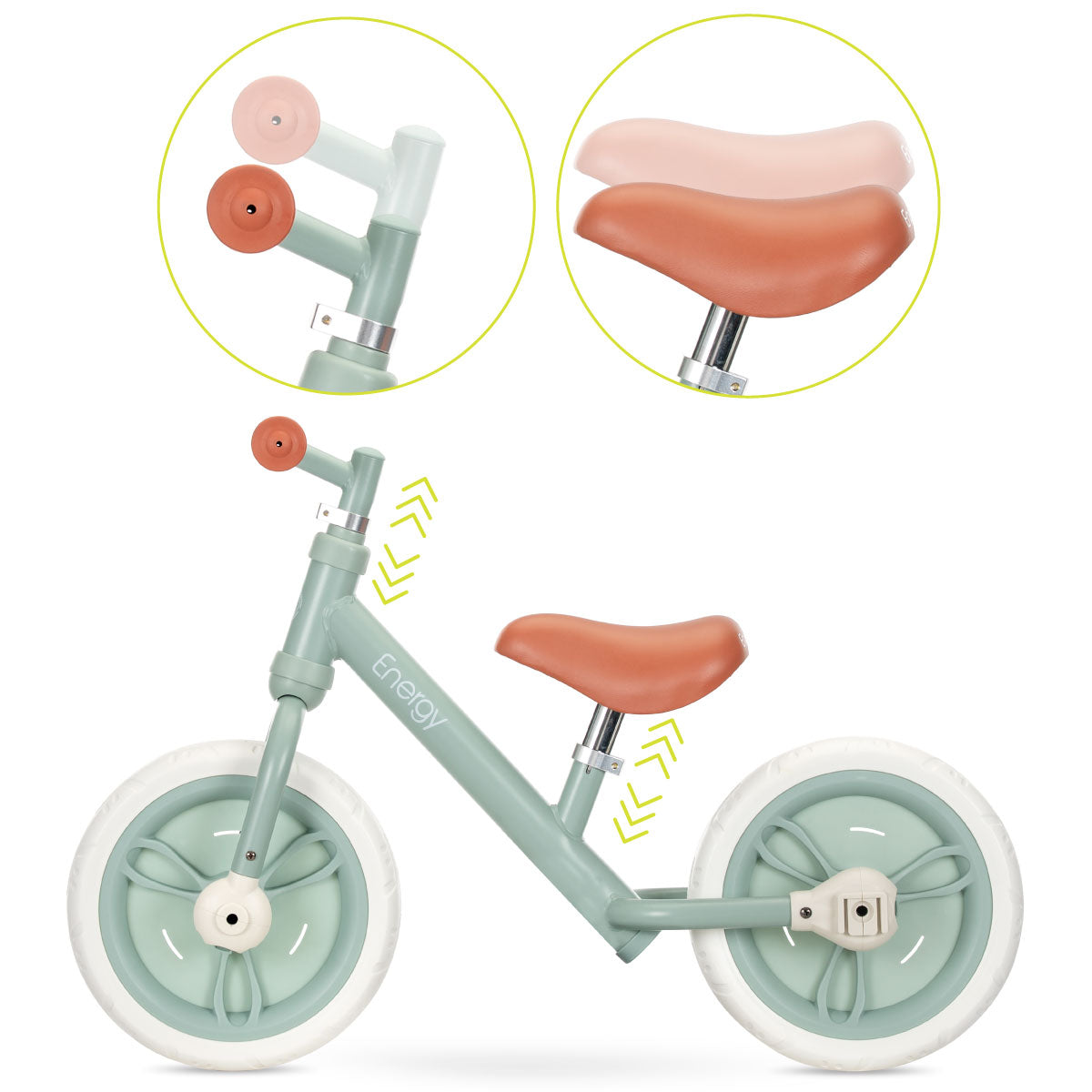 Lorelli Energy - rowerek biegowy 2w1 | Green.