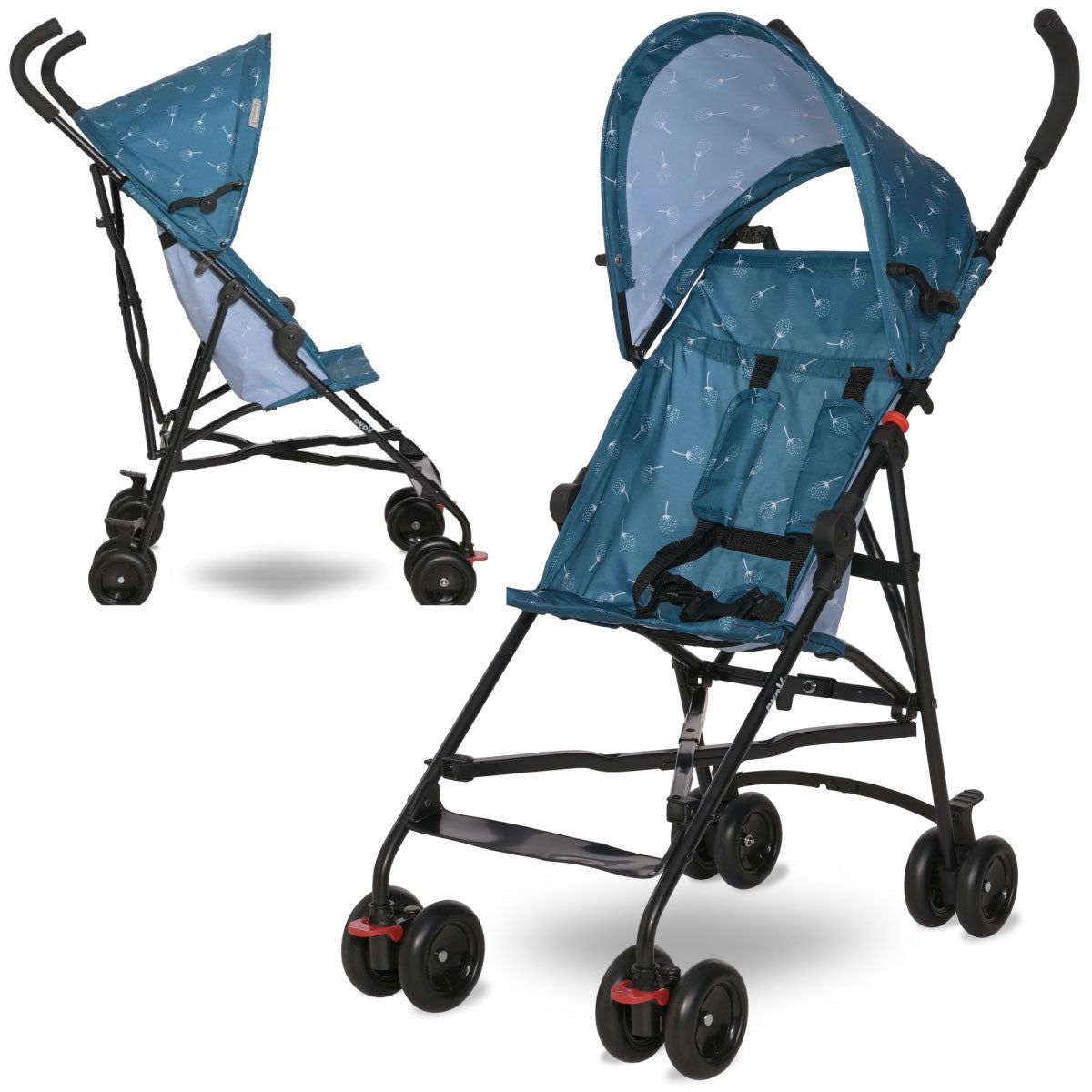 Lorelli Vaya - wózek spacerówka parasolka | Blue Tiles.