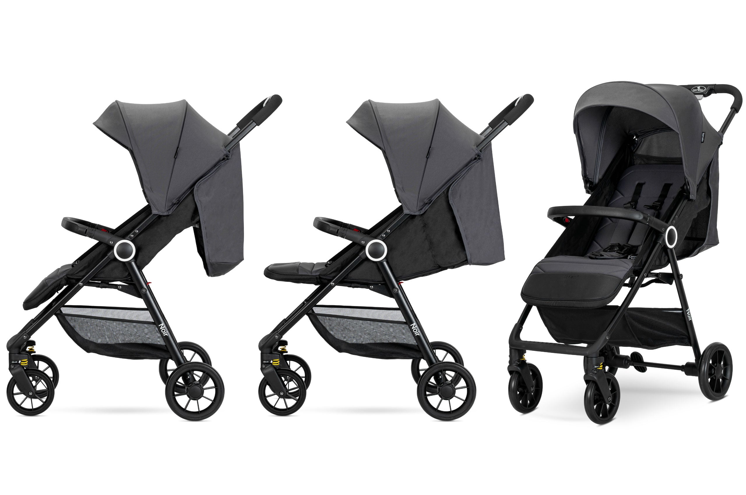 Lorelli Noir - wózek spacerowy do 22kg | Grey