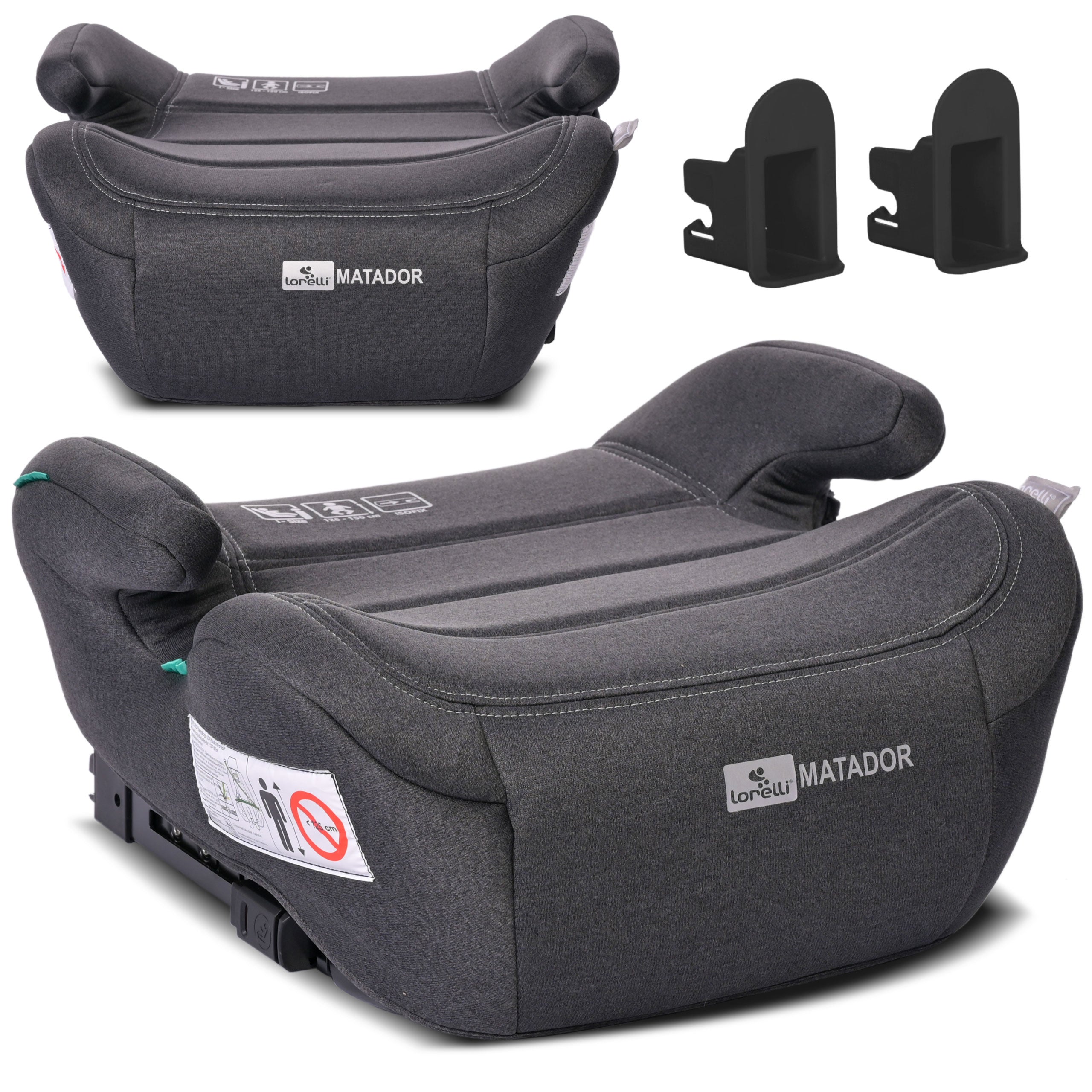 Lorelli Matador - podstawka samochodowa ISOFIX 125-150cm | Black Jasper.