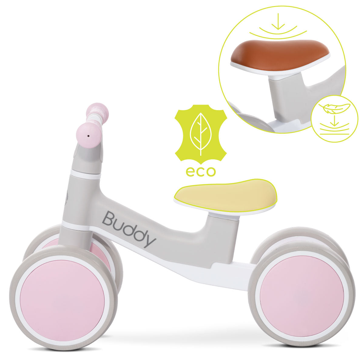 Lorelli Buddy - jeździk, rowerek biegowy | Pink.