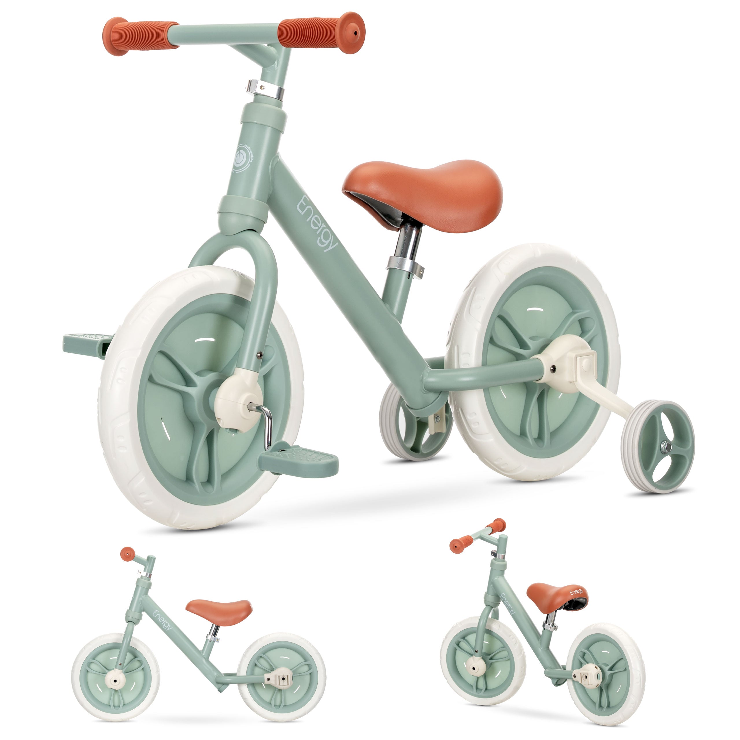 Lorelli Energy - rowerek biegowy 2w1 | Green.