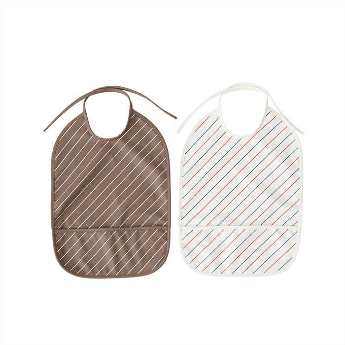 Bib Striped - Pack of 2 - JasieBasie.pl
