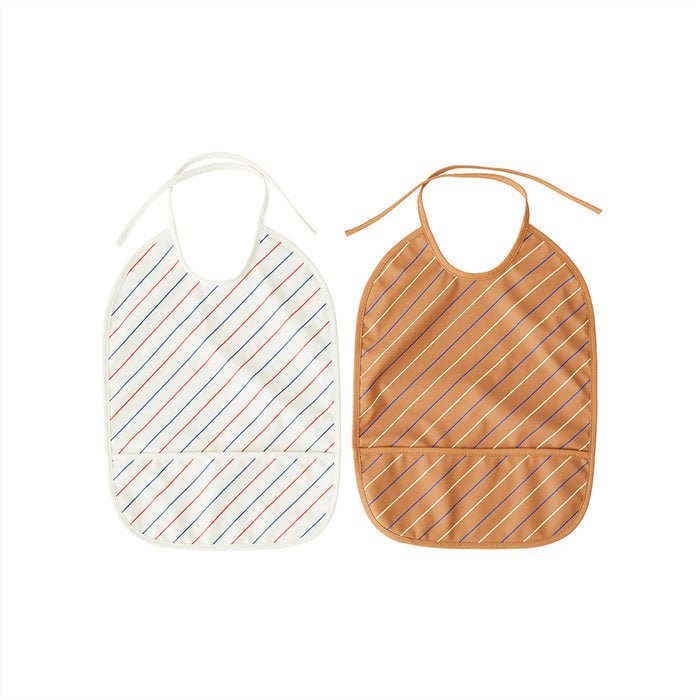 Bib Striped - Pack of 2 - JasieBasie.pl