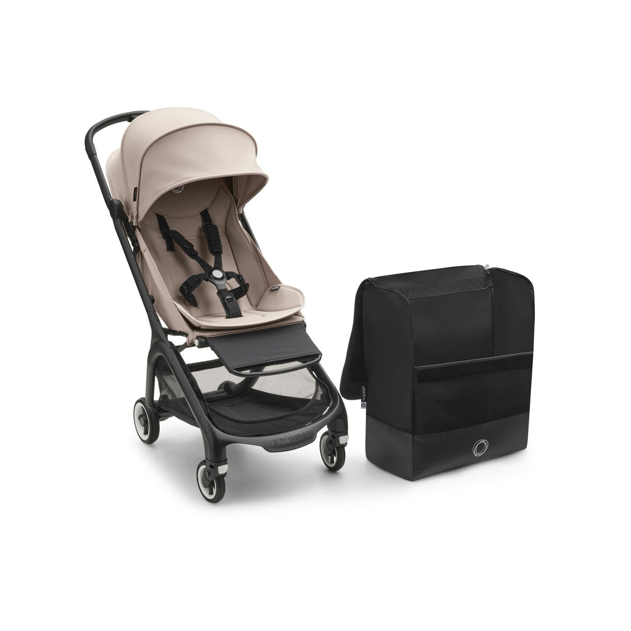 Bugaboo Butterfly Wózek spacerowy ultralekki | Black - Desert Taupe