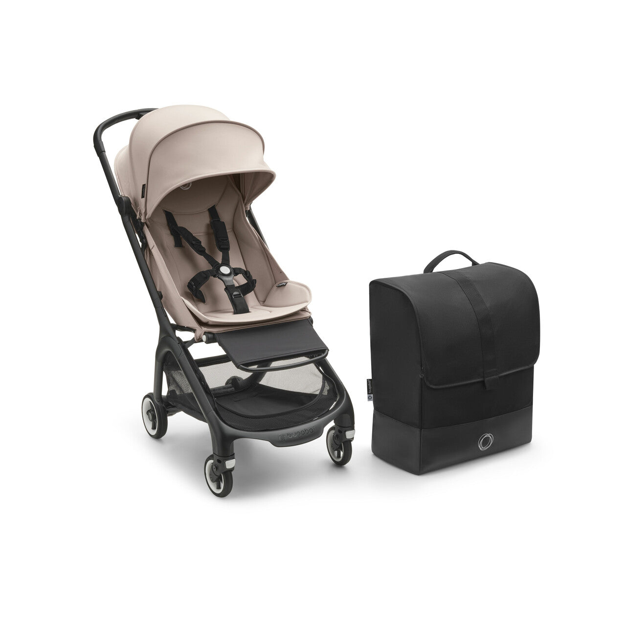 Bugaboo Butterfly Wózek spacerowy ultralekki | Black - Desert Taupe