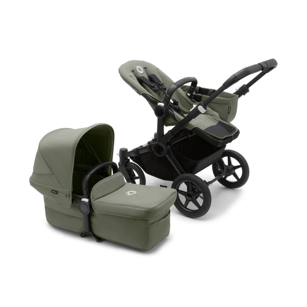 Bugaboo Donkey5 Mono Wielofunkcyjny wózek BLACK/FOREST GREEN-FOREST GREEN