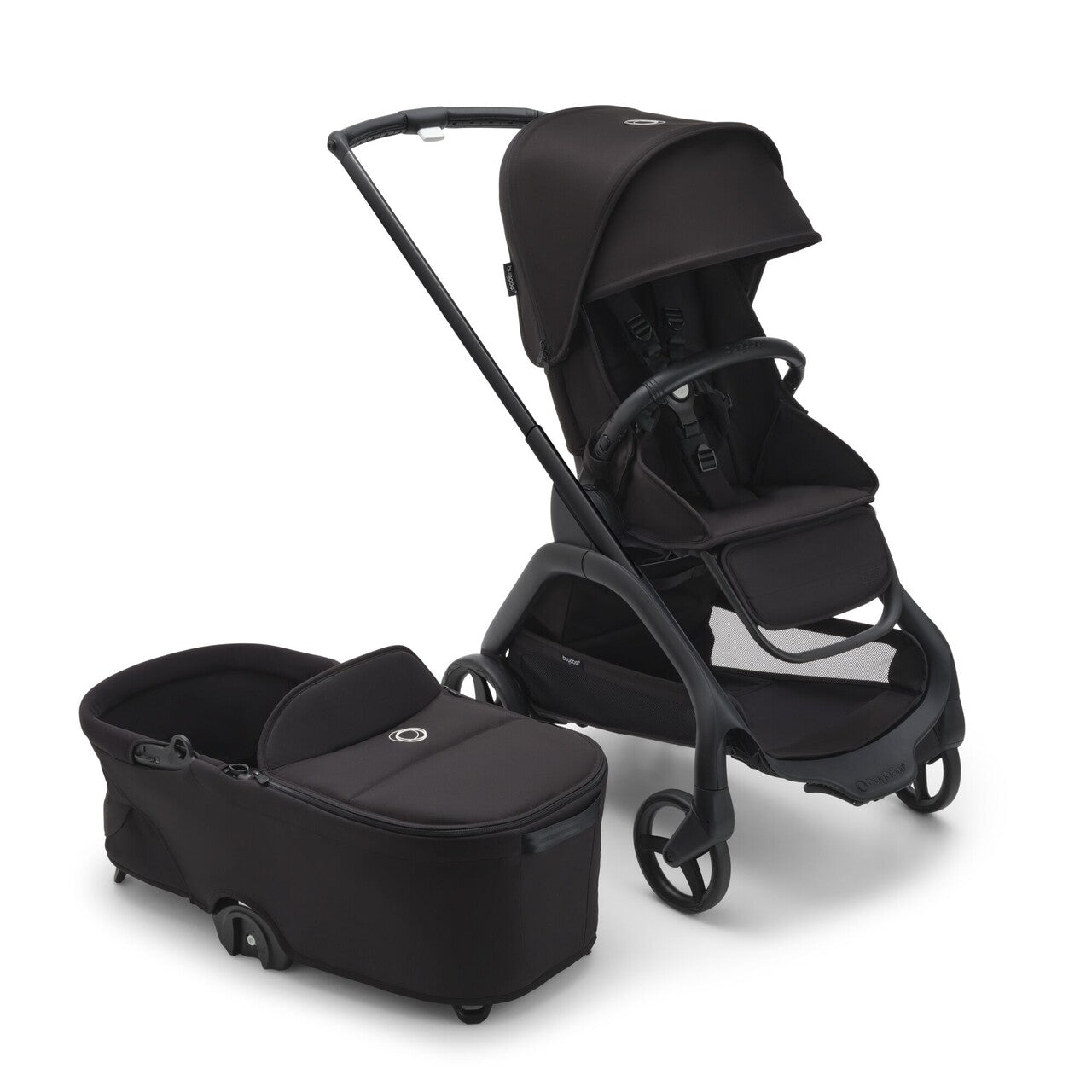 Bugaboo Dragonfly Wózek 2w1 Komplet Black/Dark Cherry