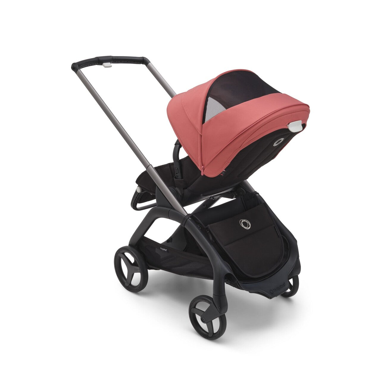 Bugaboo Dragonfly Wózek 2w1 Komplet Black/Dark Cherry