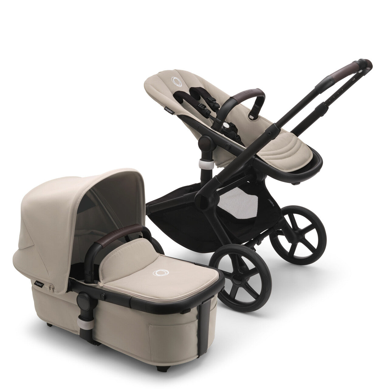 Bugaboo fox5 Wózek 2w1 komplet Black/Desert Taupe-Desert Taupe