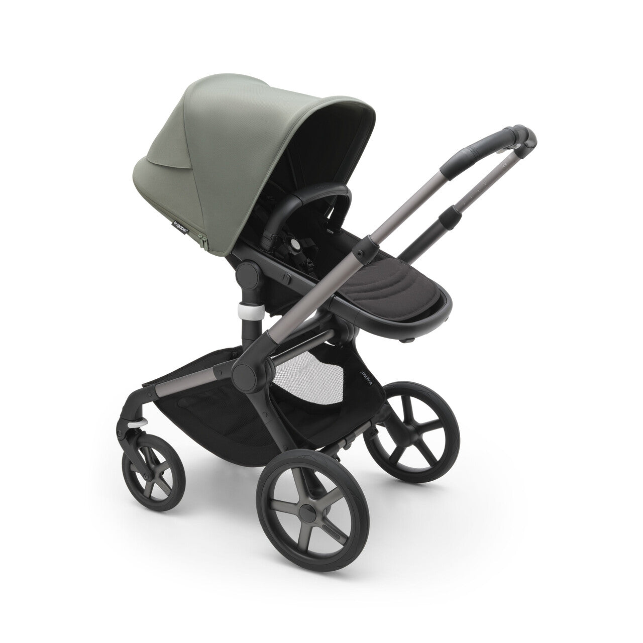 Bugaboo Fox5 Wózek 2w1 Komplet Black/Green-Green