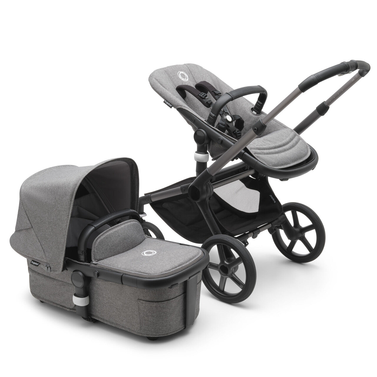 Bugaboo Fox5 Baza wózka 2w1 bez budki Graphite/Grey Melange