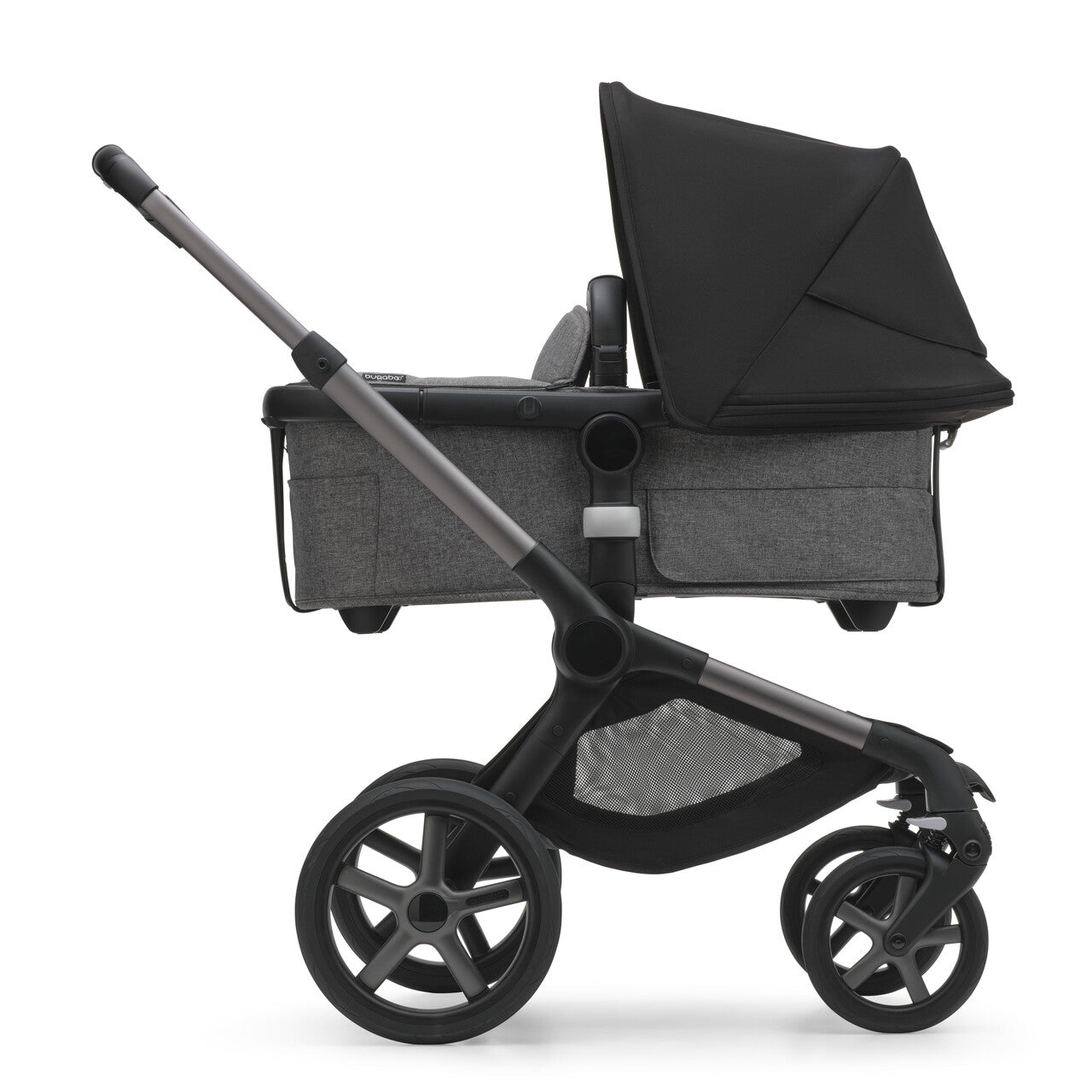 Bugaboo Fox5 Baza Wózka 2w1 bez budki Black/Grey Melange