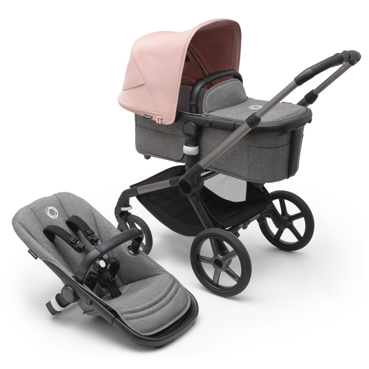 Bugaboo Fox5 Baza wózka 2w1 bez budki Graphite/Grey Melange