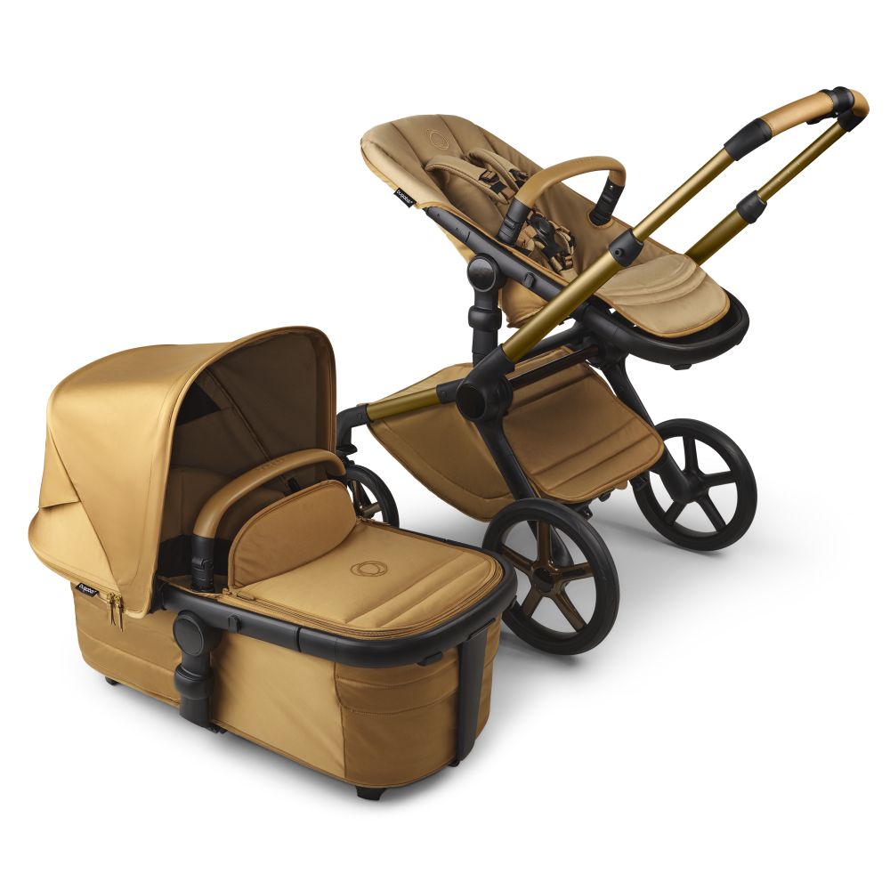 Bugaboo Fox5 Wózek 2w1 Komplet Noir Limited Edition AMBER GLOW