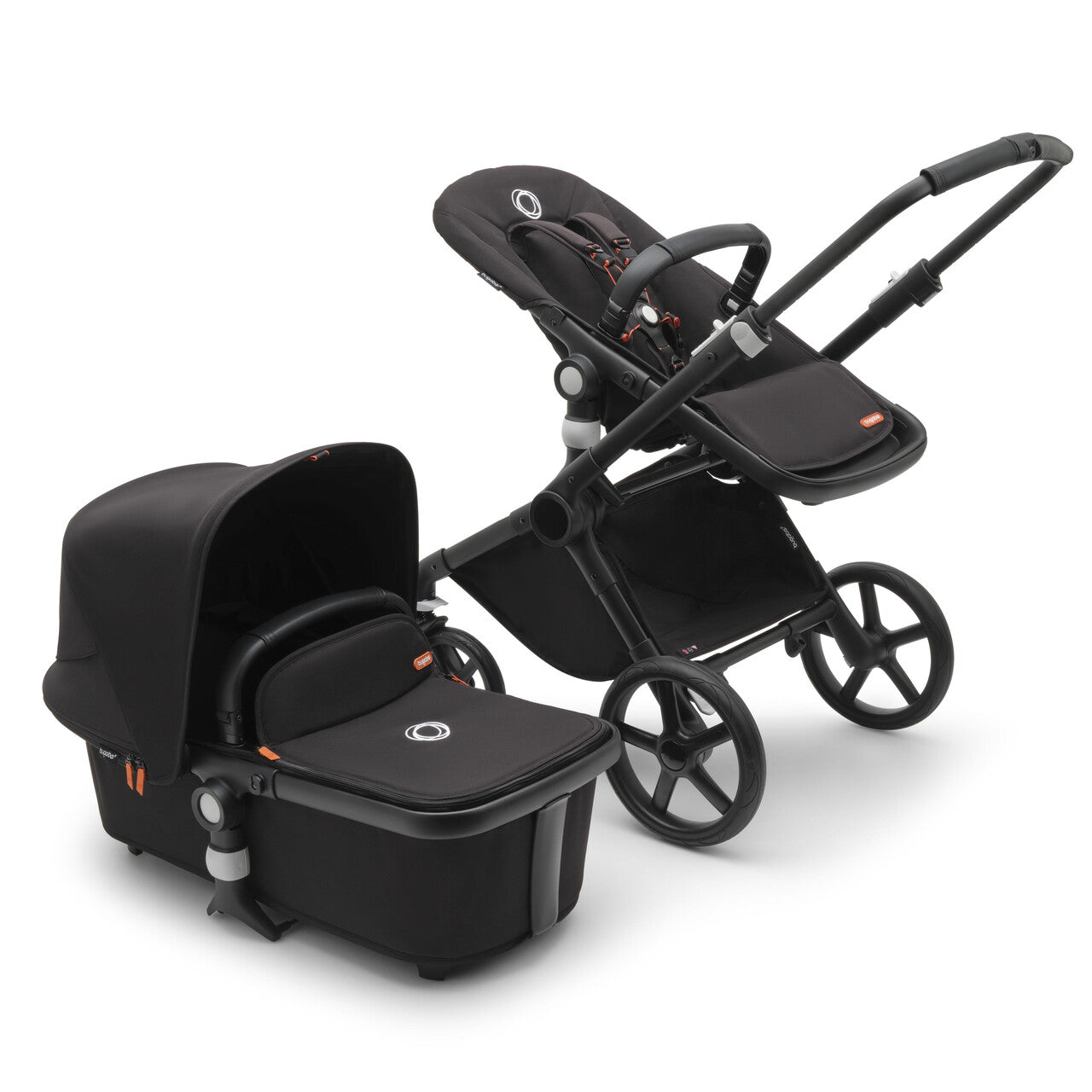 Bugaboo Fox Cub Wózek 2w1 Komplet Black/Midnight Black-Midnight Black