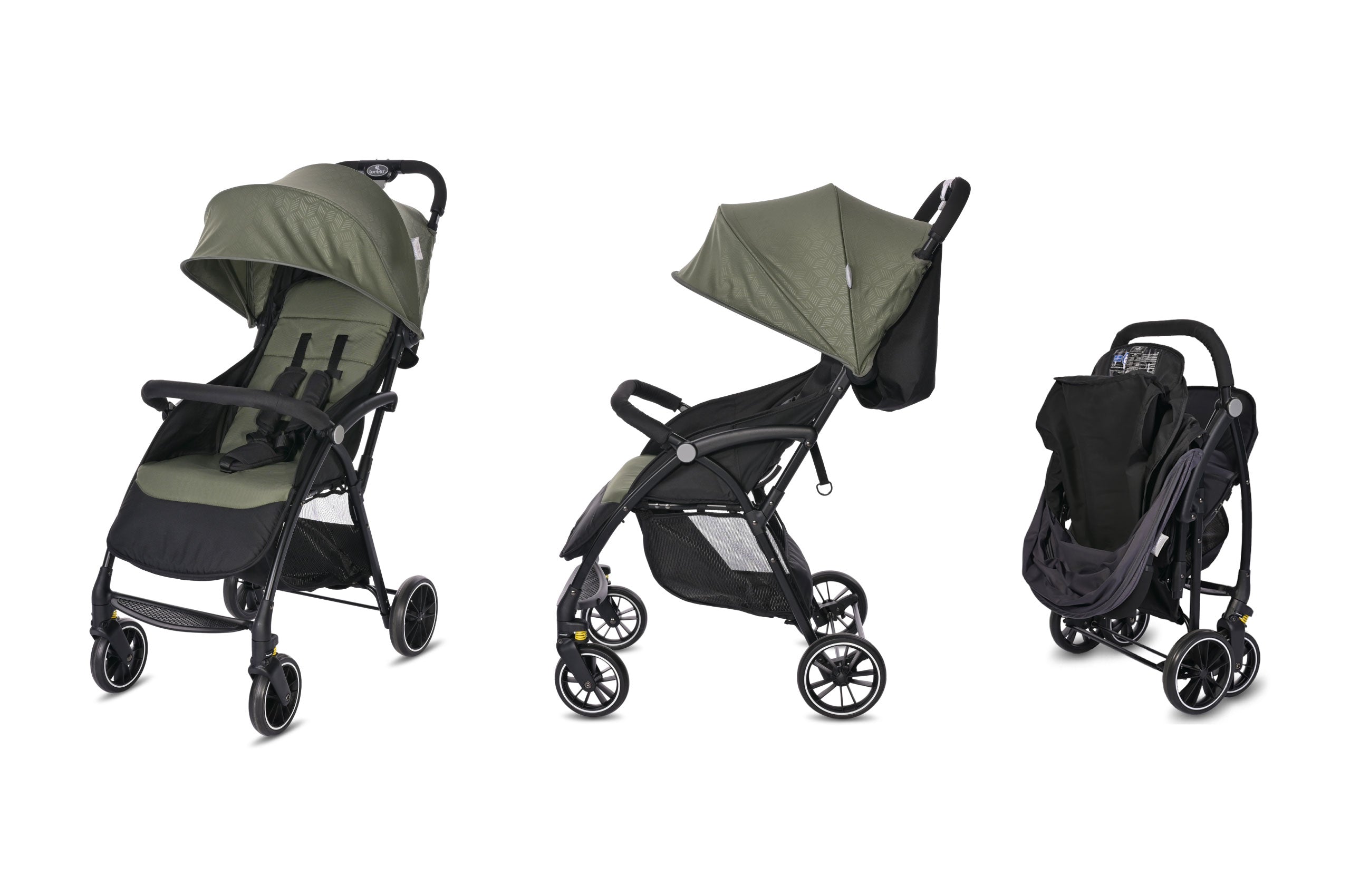 Lorelli Fresh - wózek spacerowy do 22kg | Black Green