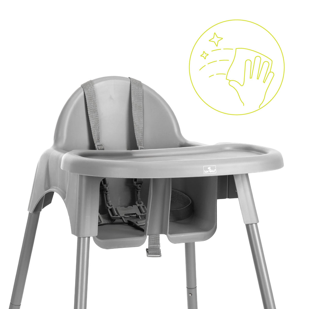 Lorelli Pesto - krzesełko do karmienia | Grey.