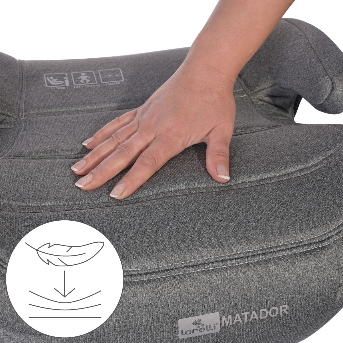 Lorelli Matador - podstawka samochodowa ISOFIX 125-150cm | Lemon Curry.