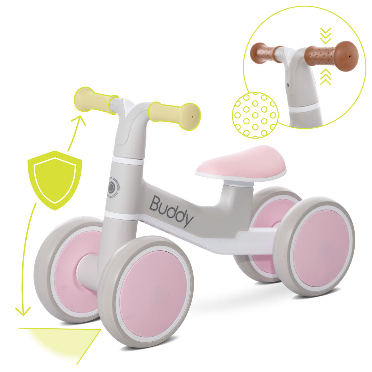 Lorelli Buddy - jeździk, rowerek biegowy | Pink.