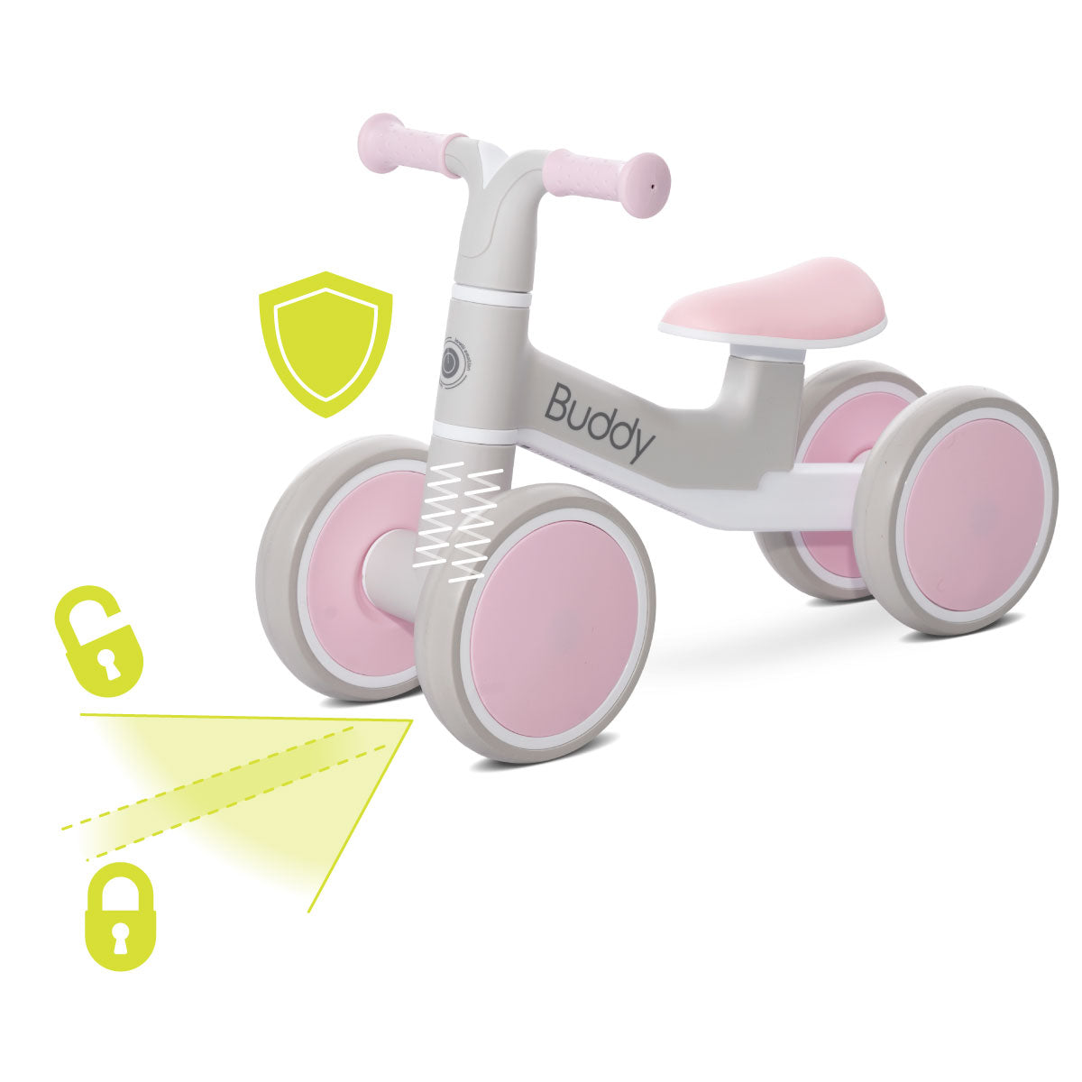 Lorelli Buddy - jeździk, rowerek biegowy | Pink.