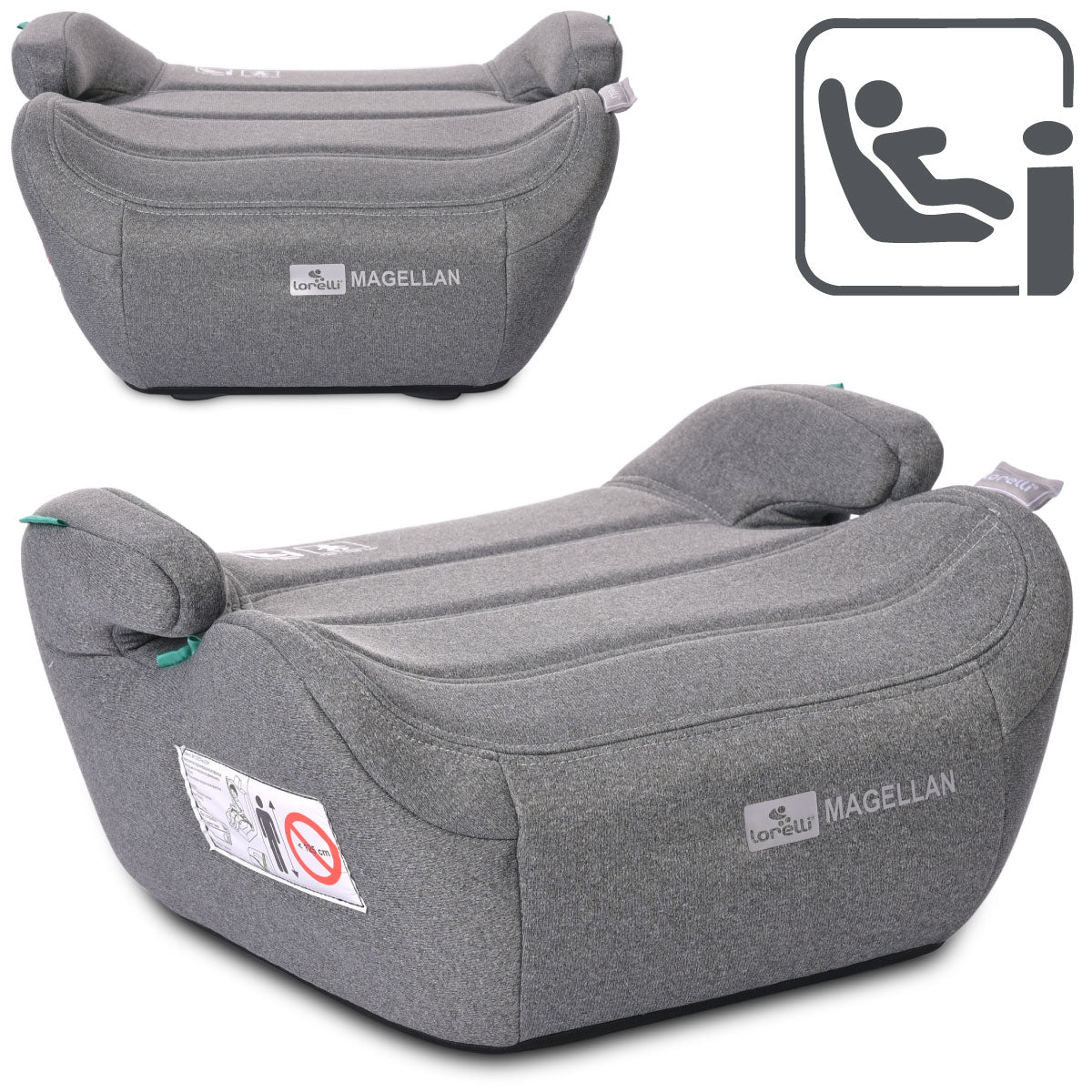 Lorelli Magellan - podstawka samochodowa 125-150cm | Grey.