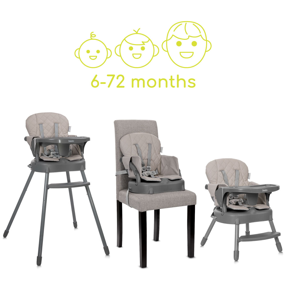 Lorelli Siesta - krzestełko do karmenia 3w1 | Beige Leather.