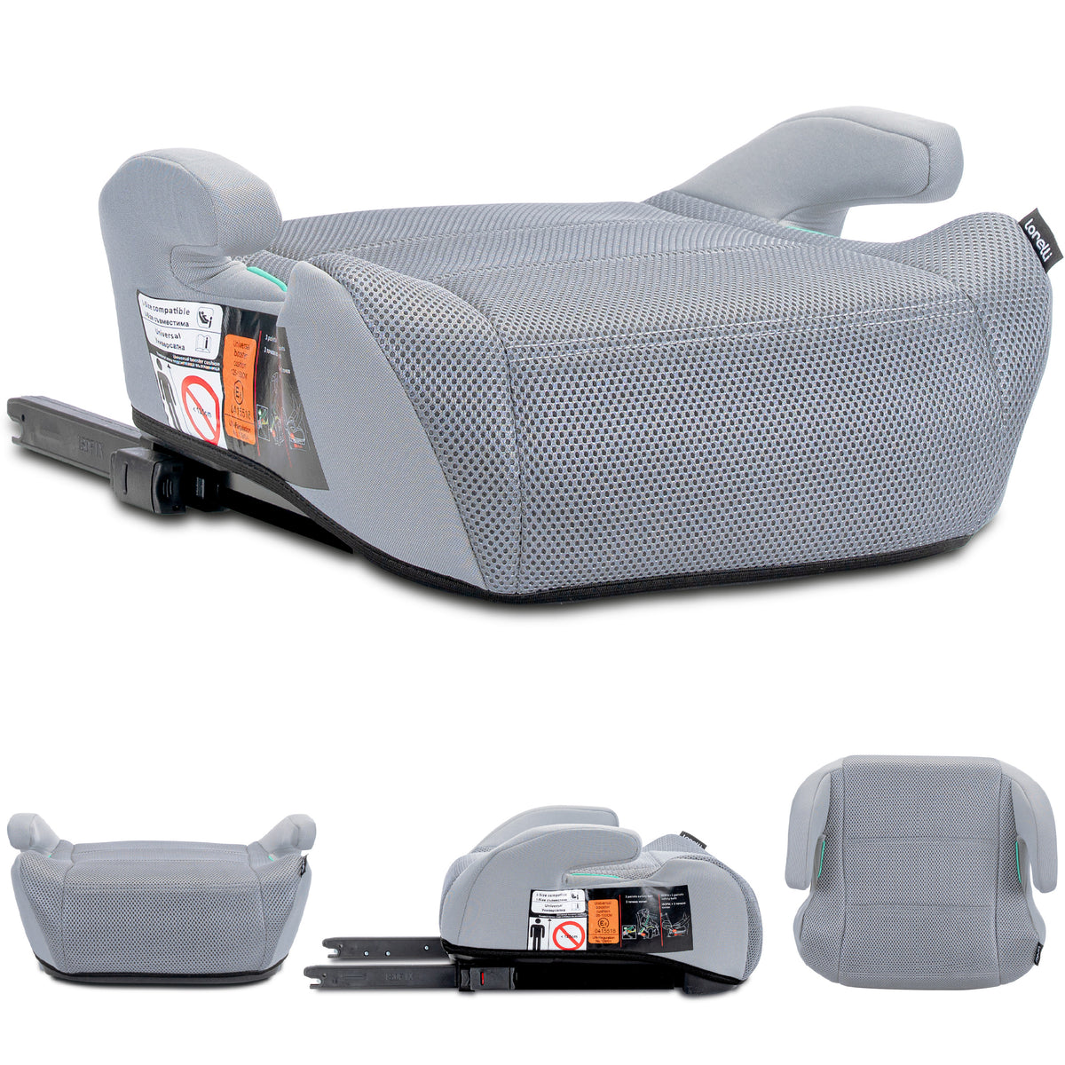 Lorelli Zen - podkładka, podwyższenie ISOFIX 125-150cm | Grey