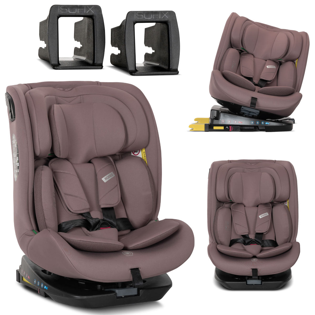Lorelli Rodeo - fotelik 40-150 cm ISOFIX 360 | Pink.