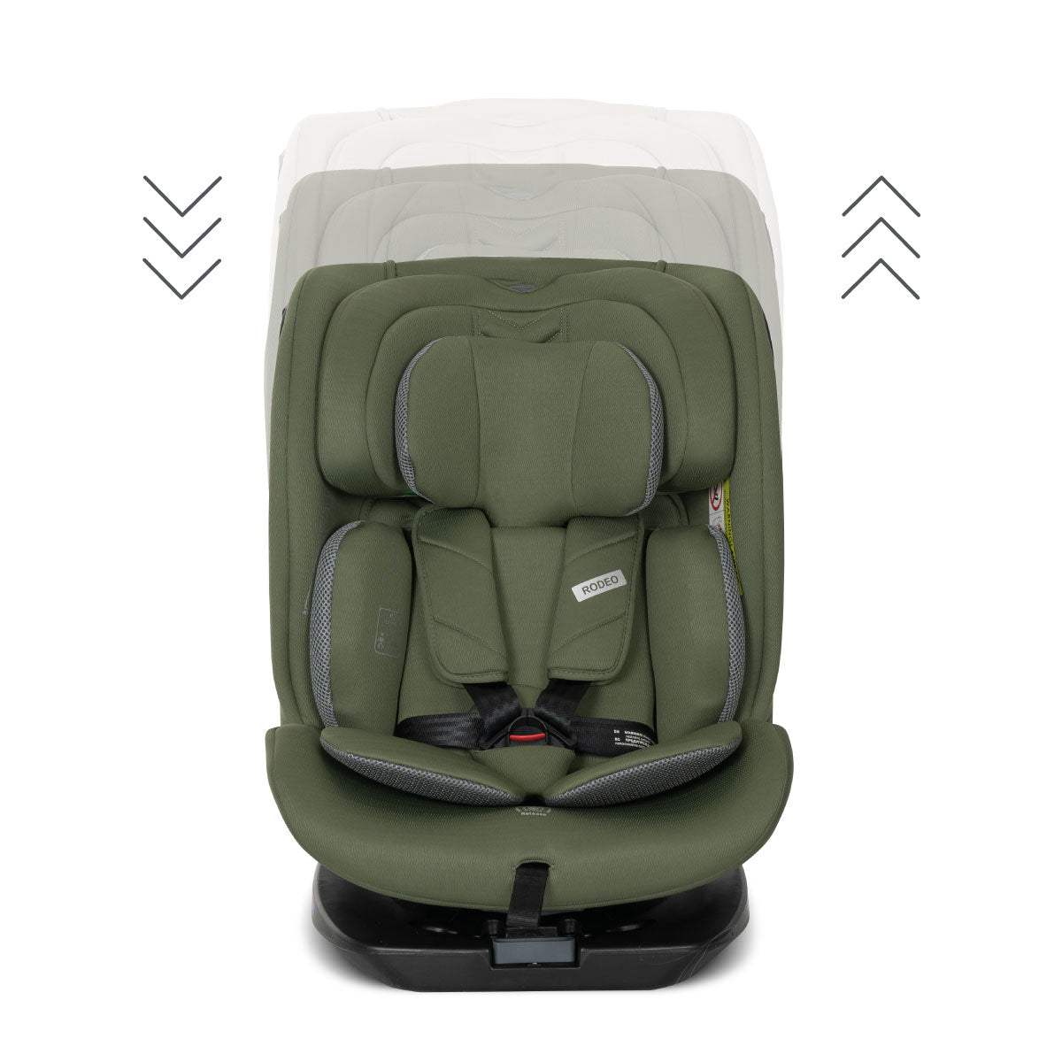 Lorelli Rodeo - fotelik 40-150 cm ISOFIX 360 | Green&Grey.
