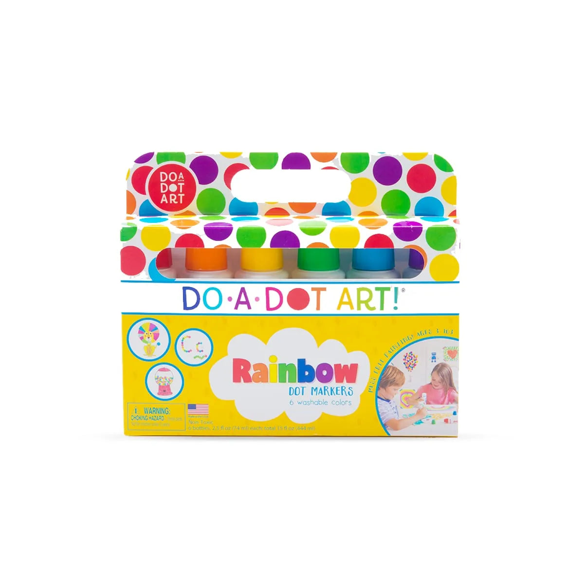 Do - A - Dot Art - duże flamastry kropkowe - kolory tęczy - JasieBasie.pl