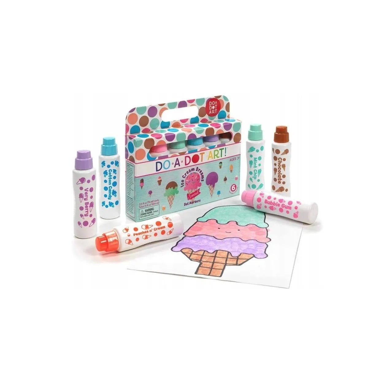 Do - A - Dot Art - duże flamastry kropkowe - pachnące - JasieBasie.pl