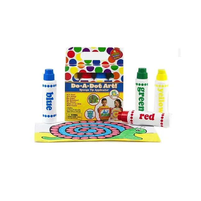 Do - A - Dot Art - duże flamastry kropkowe - podstawowe kolory - JasieBasie.pl
