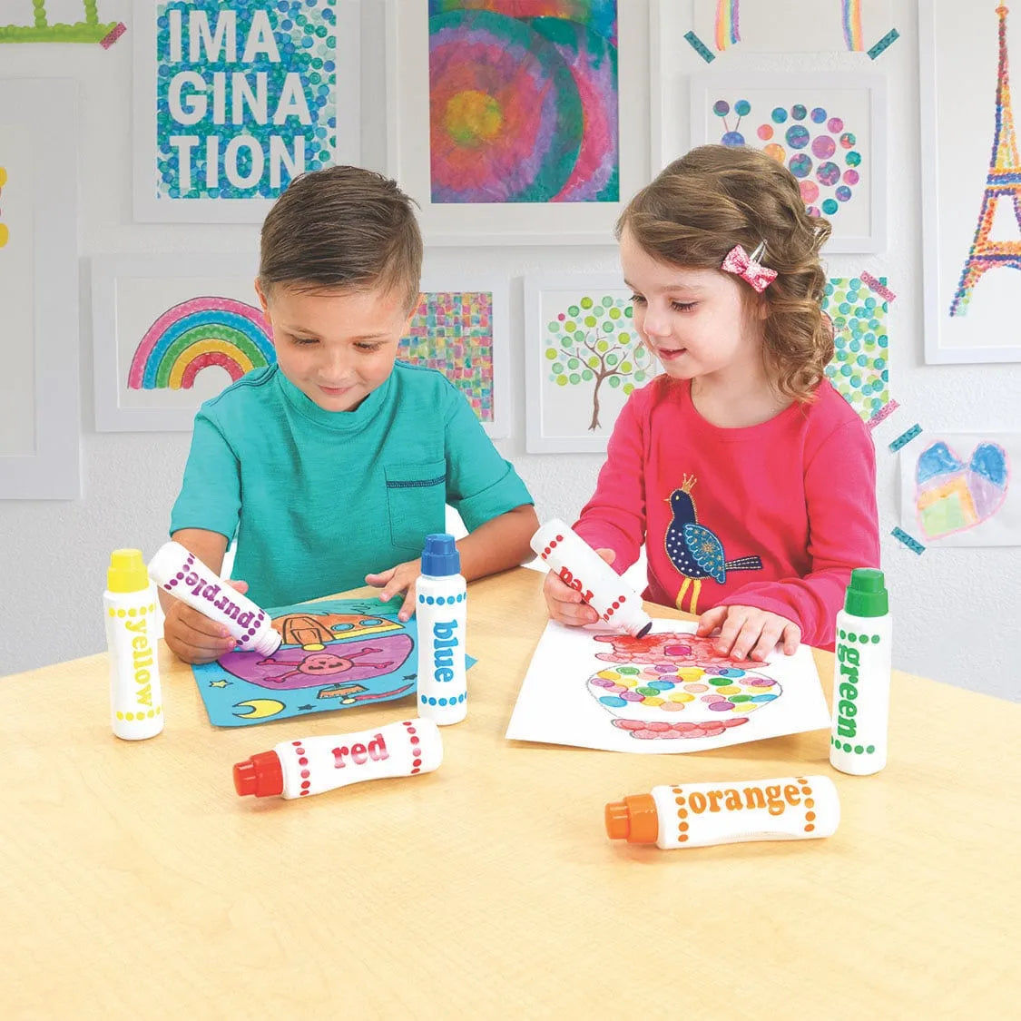 Do - A - Dot Art - duże flamastry kropkowe - podstawowe kolory - JasieBasie.pl