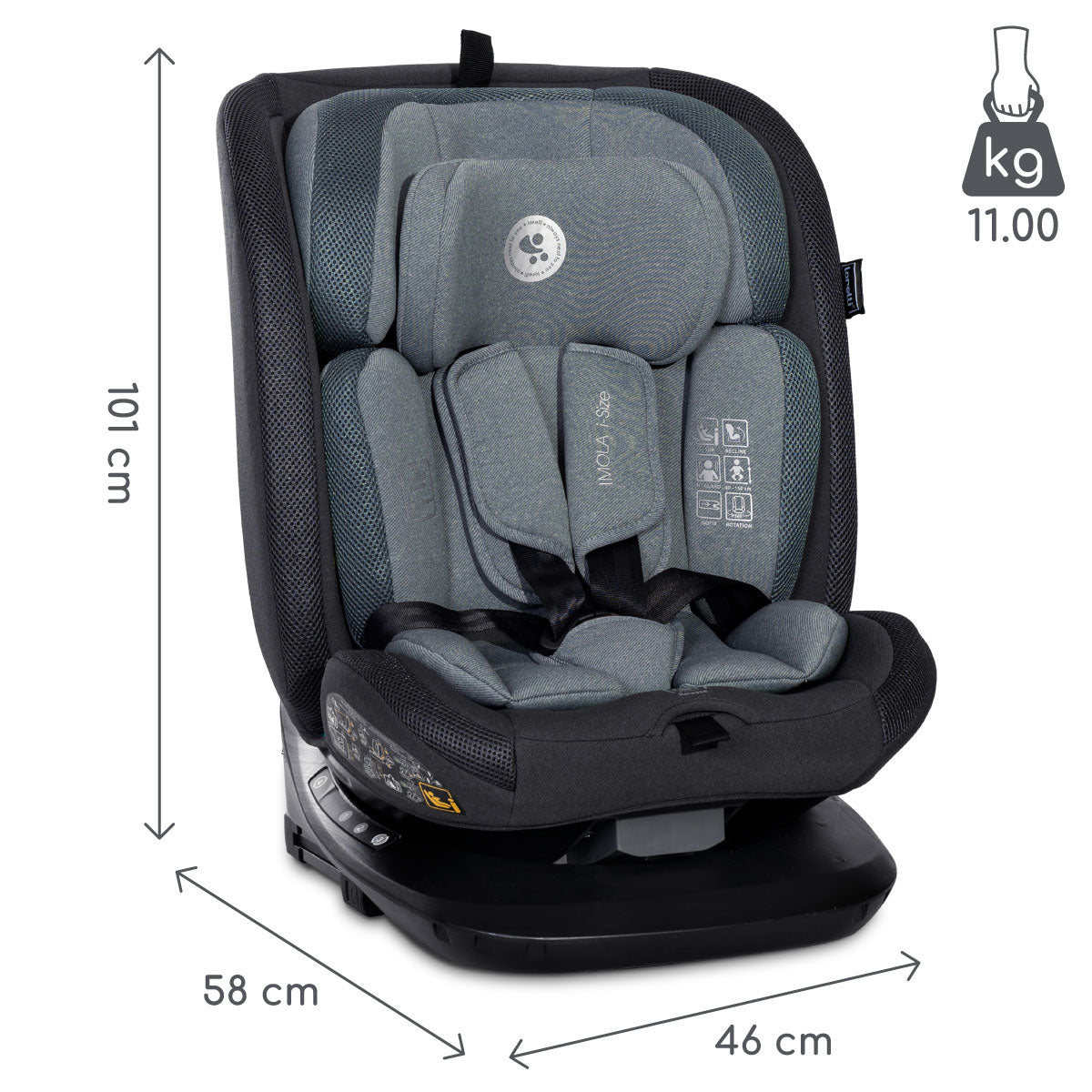 Lorelli Imola - fotelik i-Size 40-150 cm ISOFIX 360 | Green.
