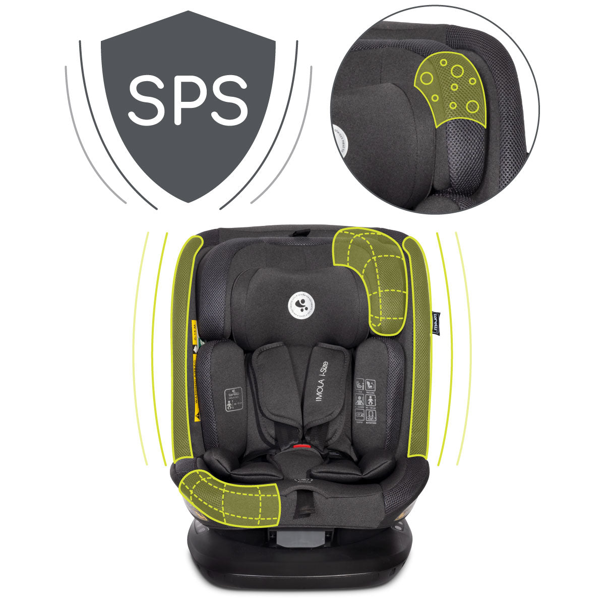 Lorelli Imola - fotelik i-Size 40-150 cm ISOFIX 360 | Black.