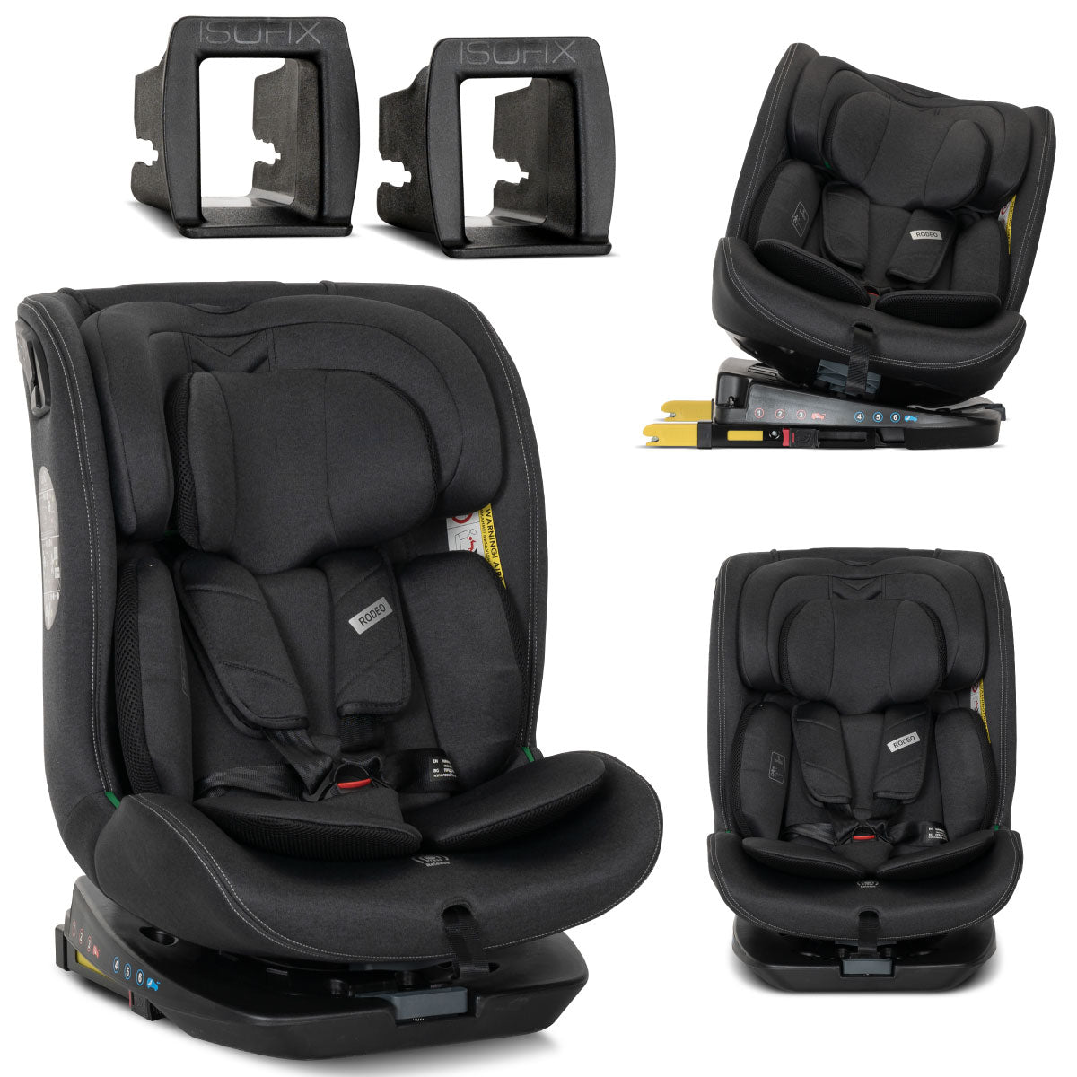Lorelli Rodeo - fotelik 40-150 cm ISOFIX 360 | Black.