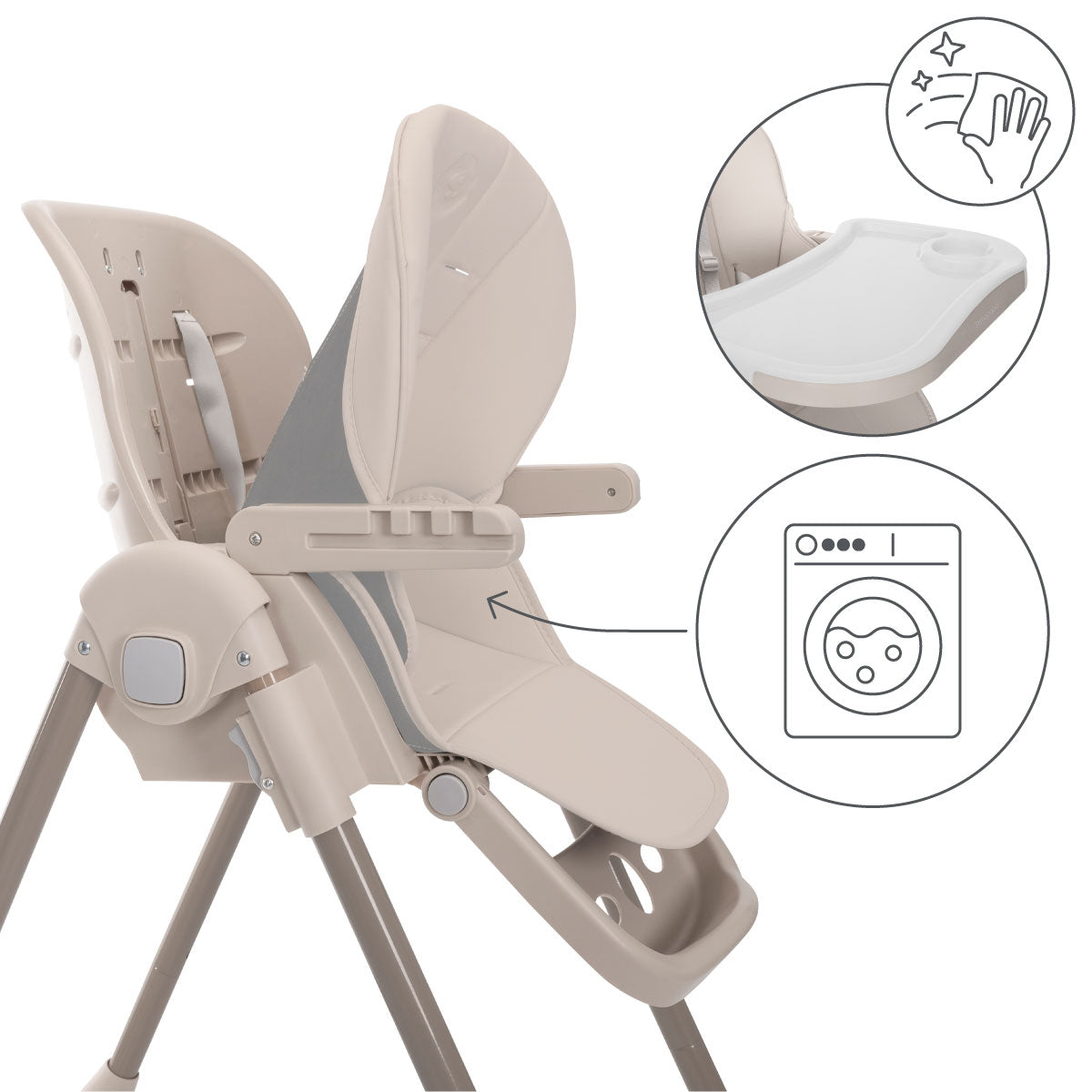 Lorelli Primapapa - krzesełko do karmienia | Beige.