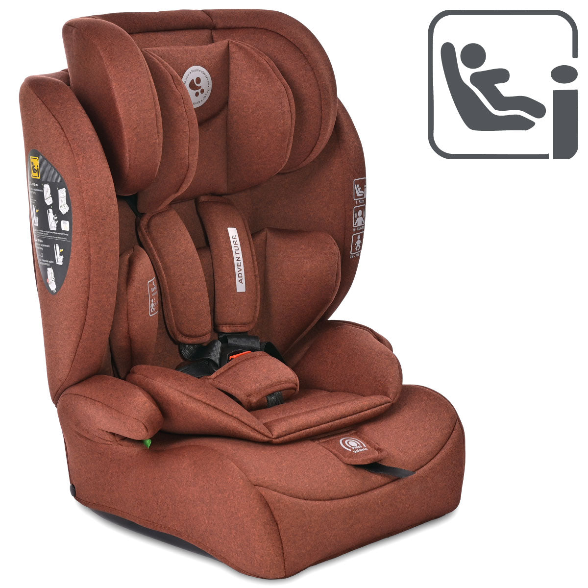 Lorelli Adventure - fotelik i-Size 76-150cm | Ginger.